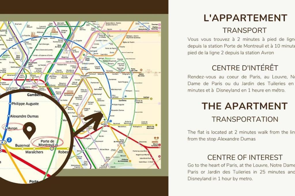 12.Appart 4Pers#1 Bedroom #Pere Lachaise #Nation Paris Exteriör bild